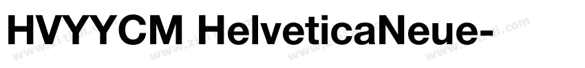 HVYYCM HelveticaNeue字体转换